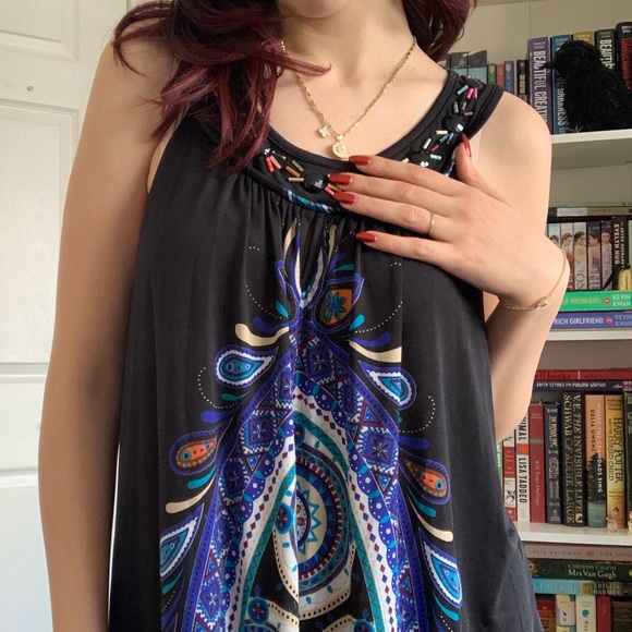 Flowy patterned dress - Picture 2 of 4